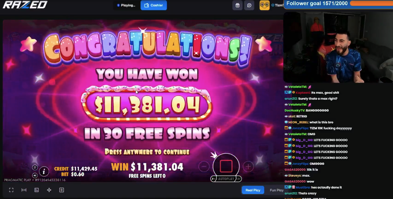 Razed Rush 1000 11K win